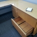 Birds Eye Maple U/C Suite Office Desk w/ Storage & Knee Space